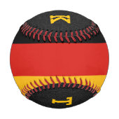 Balle De Baseball COULEURS DE DRAPEAU ALLEMANDE + vos idées (Devant)