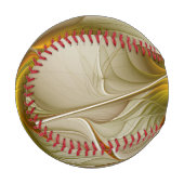 Balle De Baseball Couleurs des métaux précieux, art fractal Abstrait (Devant Gauche)
