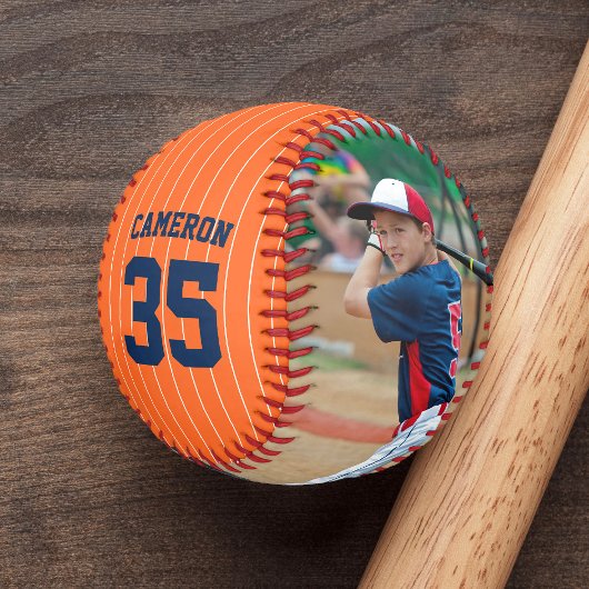 Balle De Baseball Couleurs entièrement modifiables Bandes Nom Numéro