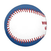 Balle De Baseball Couleurs patriotiques Baseball (Devant Gauche)