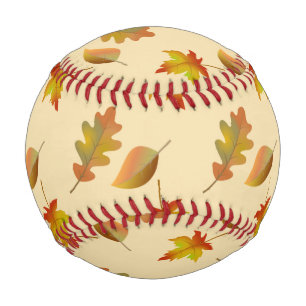 Balle De Baseball Cozy autumn maple leaves oak leaves