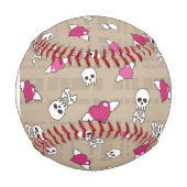 Balle De Baseball Crânes de monogramme (Devant)