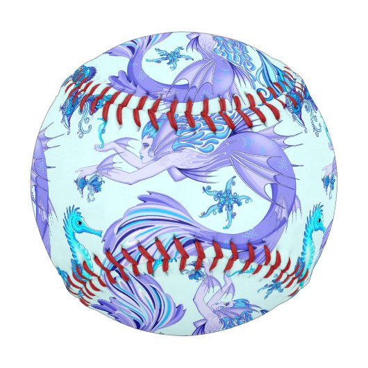 Balle De Baseball Créature de la fée mauve de sirène (Devant)