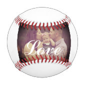 Balle De Baseball Créez votre propre amour photo baseball blanc (Dos)
