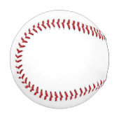Balle De Baseball Créez votre propre blanc (Devant Gauche)