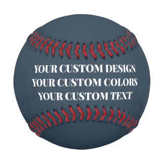 Balle De Baseball Créez Votre Propre Bleu Foncé Personnalisé