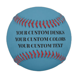 Balle De Baseball Créez votre propre bleu personnalisé