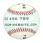 Balle De Baseball Créez votre propre Modèle de baseball professionne (Devant)