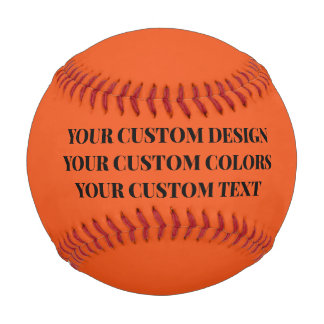 Balle De Baseball Créez Votre Propre Orange Personnalisée