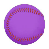 Balle De Baseball Crocus violet couleur solide (Devant Gauche)