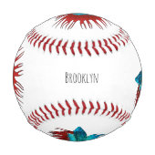 Balle De Baseball Crowntail betta fish dessin animé (Dos)