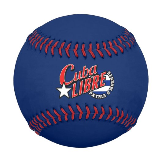 Balle De Baseball Cuba Libre Motto (Devant)