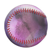 Balle De Baseball cubisme transparent violet art abstrait (Devant Gauche)