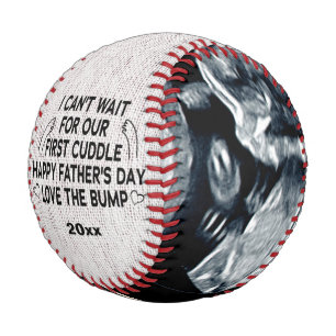 Balle De Baseball Custom Daddy Je ne peux pas attendre notre premier