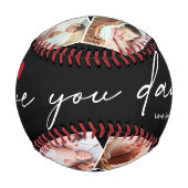 Balle De Baseball Custom Love You Papa Photo Baseball (Dos)