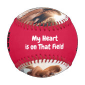 Balle De Baseball Custom Meilleur Valentine Ever Valentine's Day Cou (Dos)