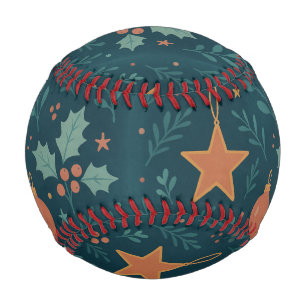 Balle De Baseball Custom Modern Christmas 2026 Baseball - Festive
