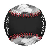 Balle De Baseball Custom, Photo, World's Best Pop. (Dos)
