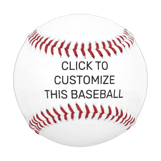 BALLE DE BASEBALL CUSTOMISER CE BASEBALL (Devant)