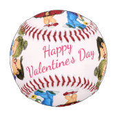 Balle De Baseball Cute Couple Funny Valentine's Day Cadeau Baseball (Dos)