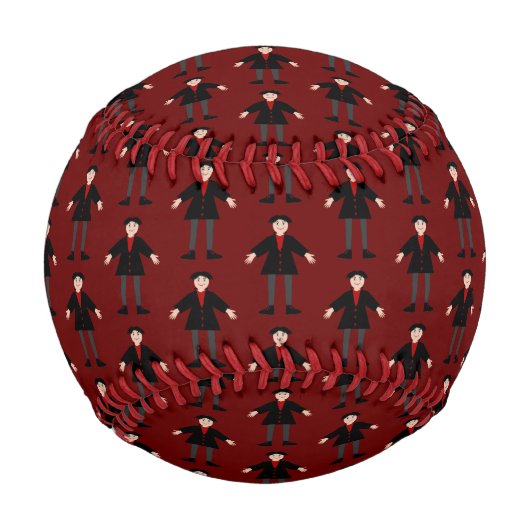 Balle De Baseball Cute Halloween Vampire Patterned (Devant)