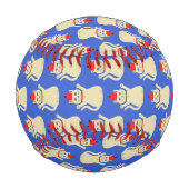 Balle De Baseball Cute Noël Chat Motif (Dos)
