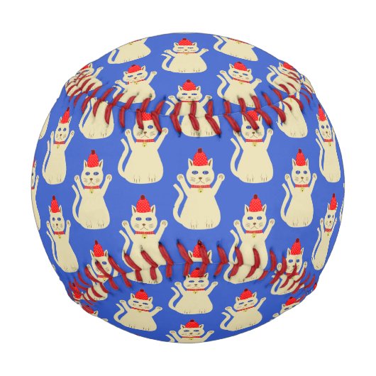 Balle De Baseball Cute Noël Chat Motif (Devant)