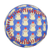 Balle De Baseball Cute Noël Chat Motif (Devant Gauche)