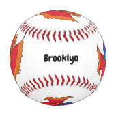 Balle De Baseball Cute Siamese combat poisson betta dessin (Dos)