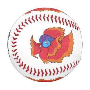 Balle De Baseball Cute Siamese combat poisson betta dessin