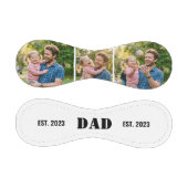 Balle De Baseball Dad Established 3 photo Black Text White  (Panneaux)