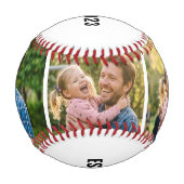 Balle De Baseball Dad Established 3 photo Black Text White  (Devant)