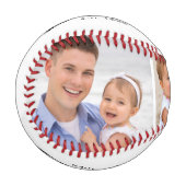 Balle De Baseball Dad Established 3 Photo Fathers Day (Devant Gauche)