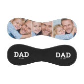 Balle De Baseball Dad Established Modern Black 3 Photo Collage (Panneaux)