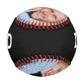 Balle De Baseball Dad Established Modern Black 3 Photo Collage (Dos)