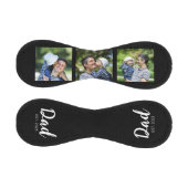 Balle De Baseball Dad Established Modern Script Black 3 Photo (Panneaux)