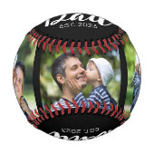 Balle De Baseball Dad Established Modern Script Black 3 Photo (Devant)
