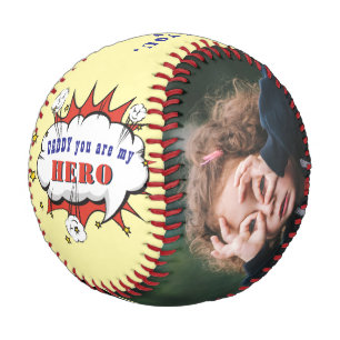 Balle De Baseball Daddy Héros Super-héros Papa Fête des Pères Photo