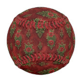 Balle De Baseball Damassé de fête  (Dos)