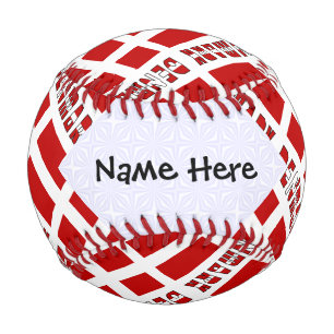 Balle De Baseball Danemark Drapeau Danois Carrelé Personnalisation N