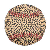 Balle De Baseball Décor de guépard de peau de monogramme (Devant)
