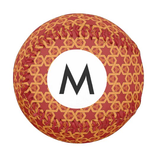 Balle De Baseball Décor géométrique élégant (Devant Gauche)