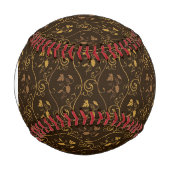 Balle De Baseball Décor Monogramme Grappes (Devant)