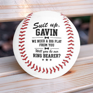 Balle De Baseball Demande personnalisée de garçon d'honneur avec bag