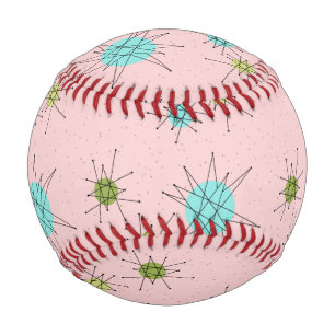 Balle De Baseball Démarrage atomique rose Iconique Baseball