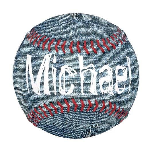 Balle De Baseball Denim extrait - Personnalisé (Dos)