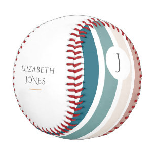 Balle De Baseball Design minimaliste aux couleurs pastel