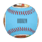 Balle De Baseball dessin animé du petit-déjeuner anglais (Devant)