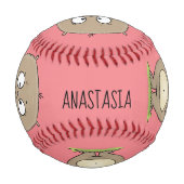 Balle De Baseball Dessin d'adorable hamster (Devant)