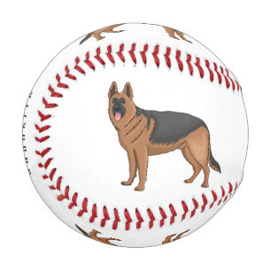 Balle De Baseball dessin de berger allemand